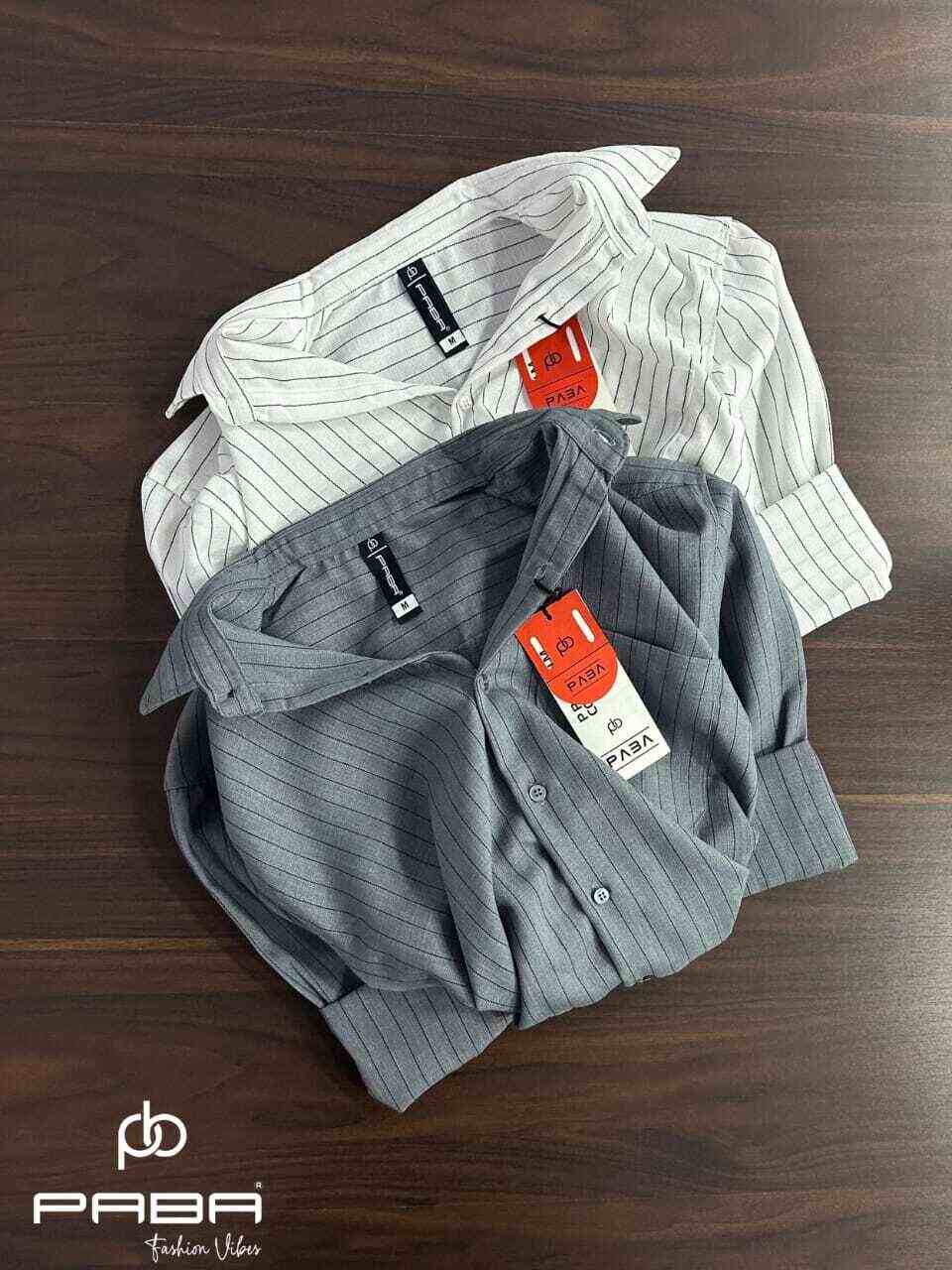 stripes shirt in cotton black and white colors